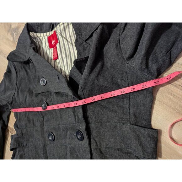 Mossimo Double-Breasted Trench Pea Coat Jacket - Picture 8 of 10